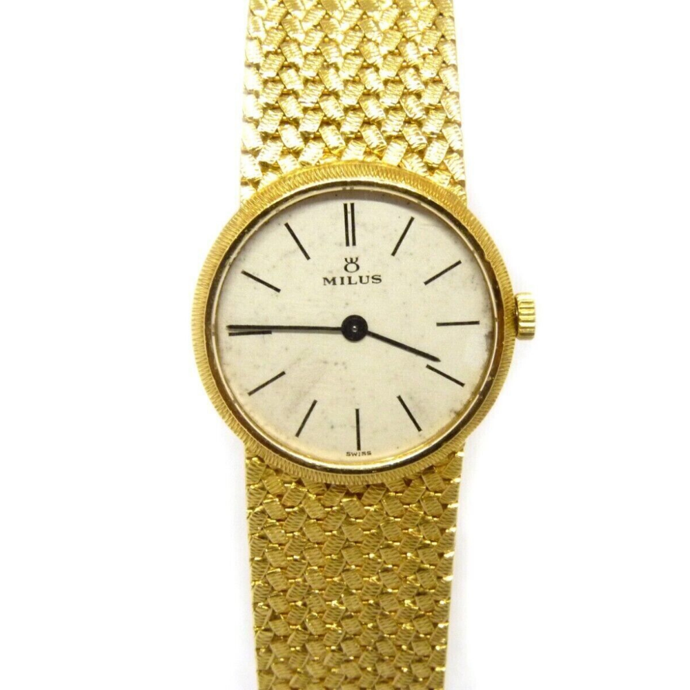 Extrem Seltene Milus Damen Uhr Ref.622 750 18K 45,01 Gramm L.19cm