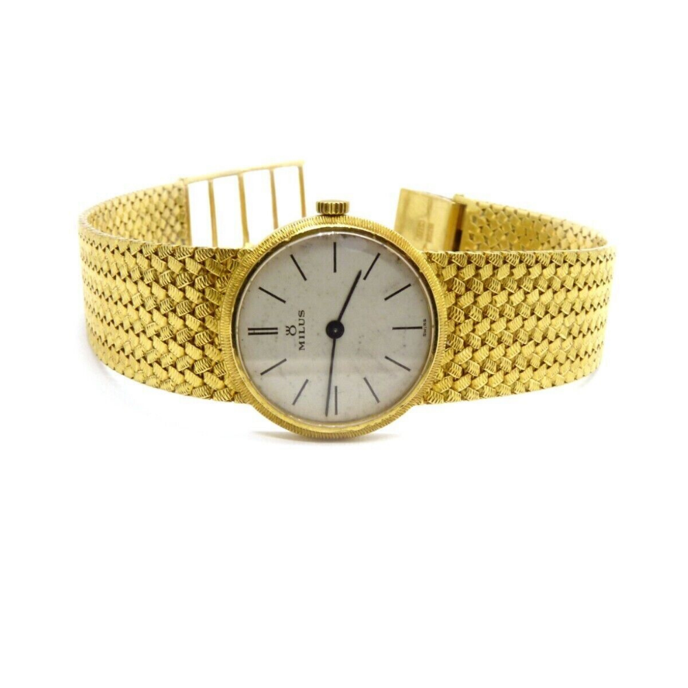 Extrem Seltene Milus Damen Uhr Ref.622 750 18K 45,01 Gramm L.19cm