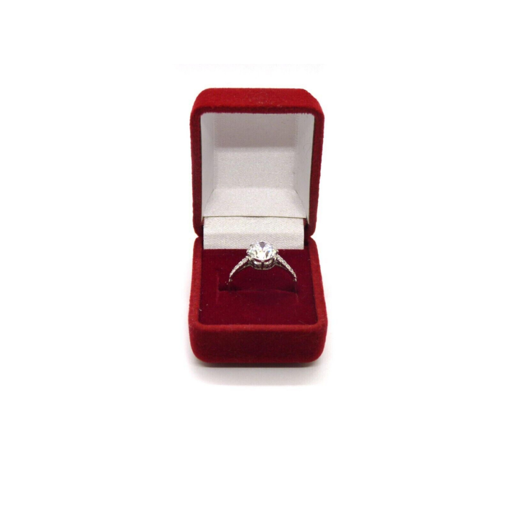 Solitär Ring Altschliff Diamant 1,79ct /1 D-VS1-ca.0,22ct/10 HRD Cert. 585 Gold