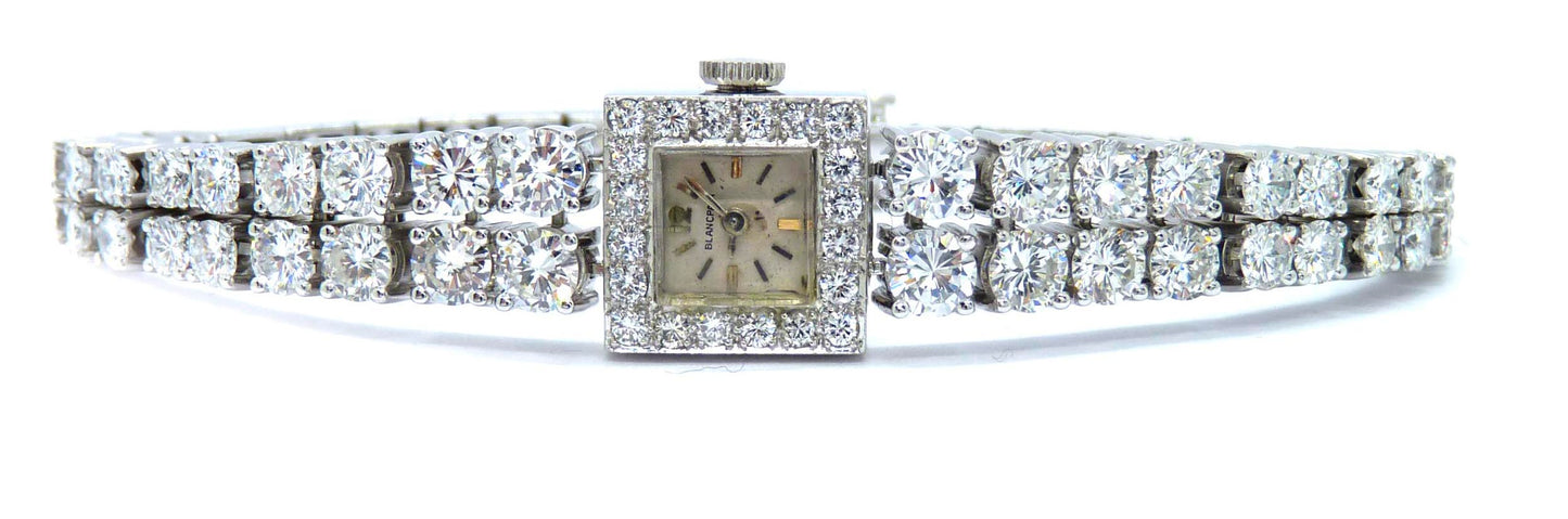Extrem Seltene Blancpain Uhr Brillant ca.7,10ct 18K 750 Weißgold und 950 Platin