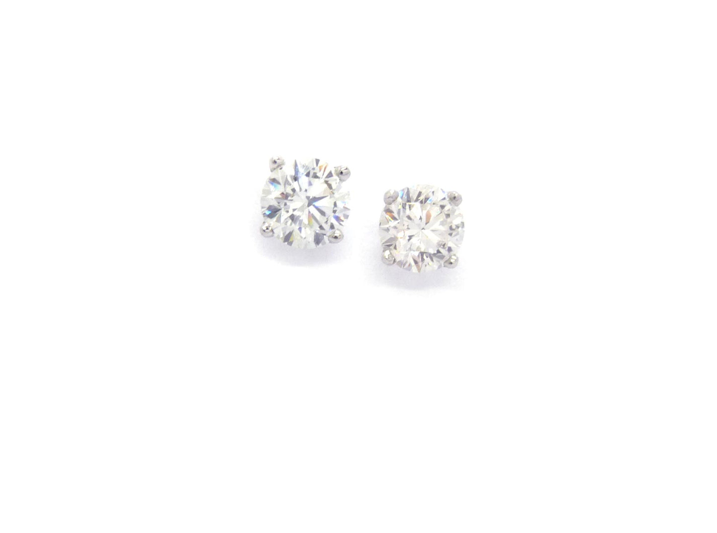 Klassische Solitär Ohrstecker 2Brillanten 2,01ct HRD+GIA Zertif.18K 750 Weißgold