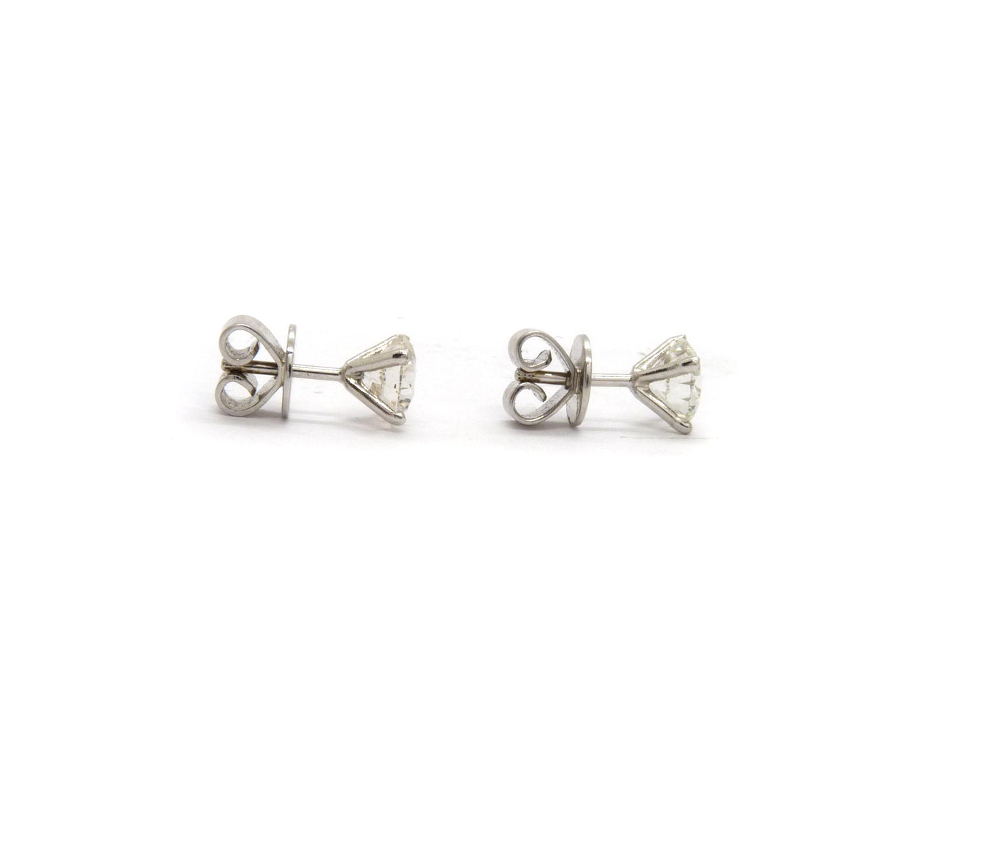 Klassische Solitär Ohrstecker 2Brillanten 2,01ct HRD+GIA Zertif.18K 750 Weißgold