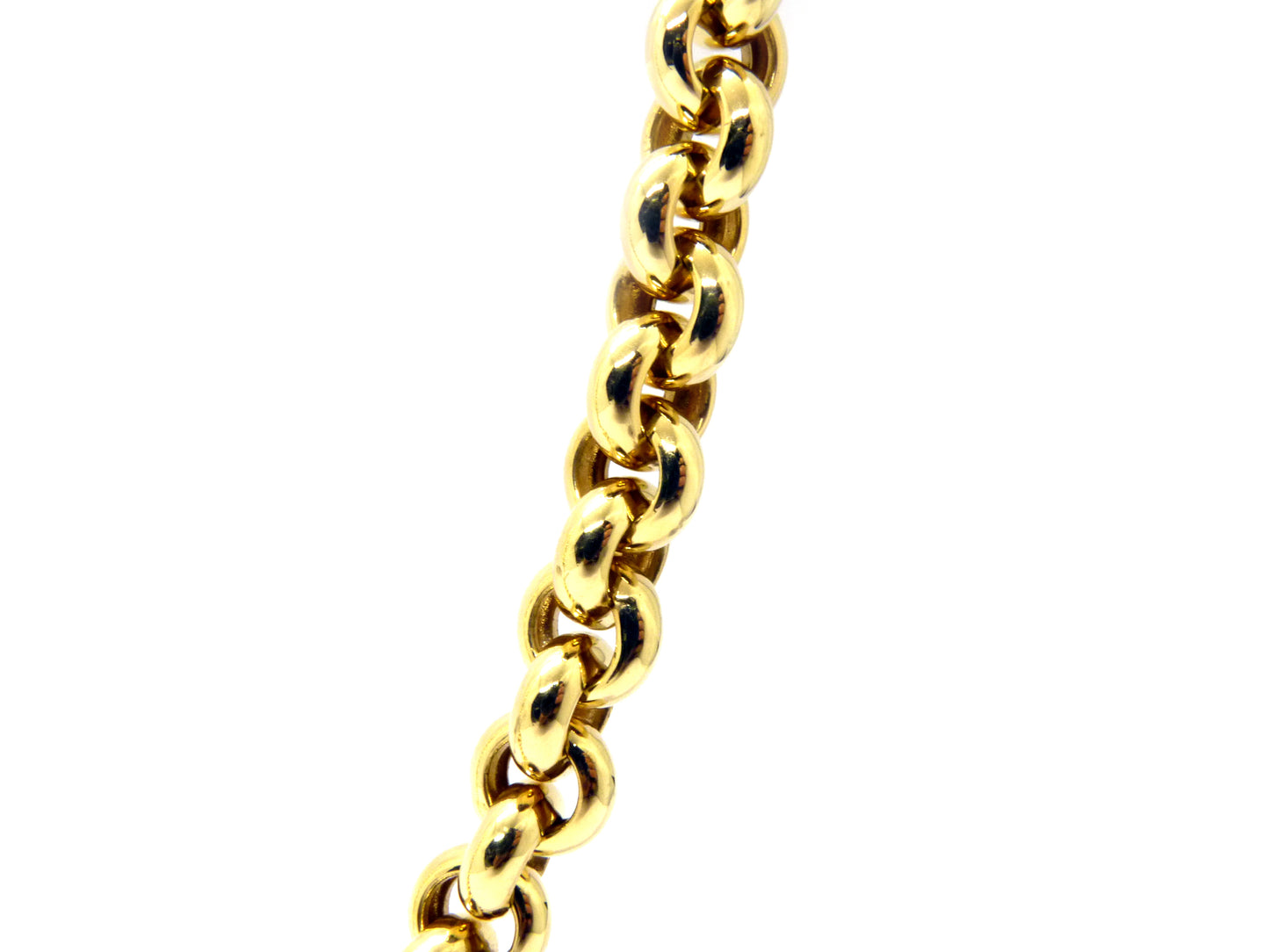 Collier-Kette 11mm Ankerrundkette 750 18K 69,97Gramm Gelbgold Länge 62cm