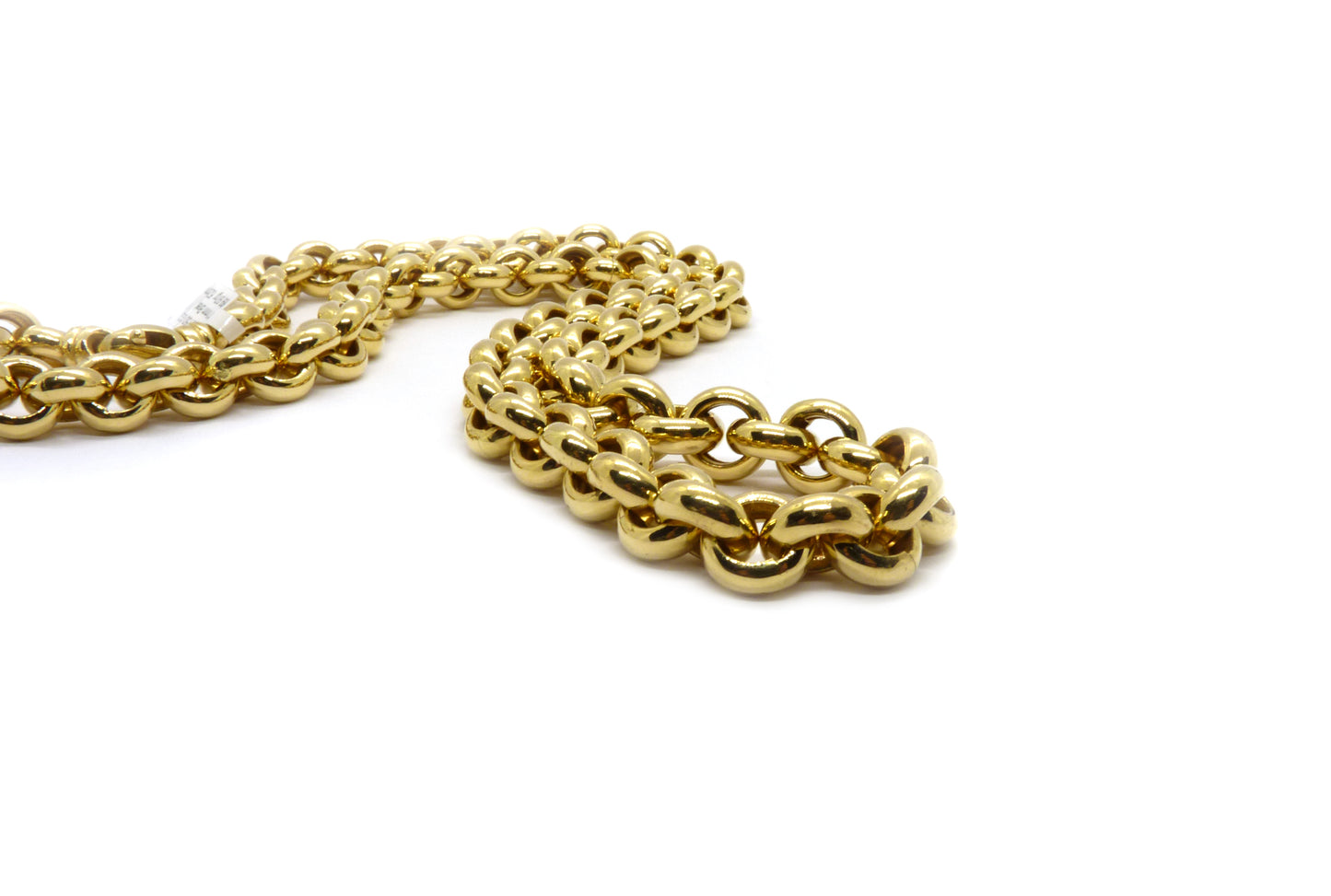 Collier-Kette 11mm Ankerrundkette 750 18K 69,97Gramm Gelbgold Länge 62cm
