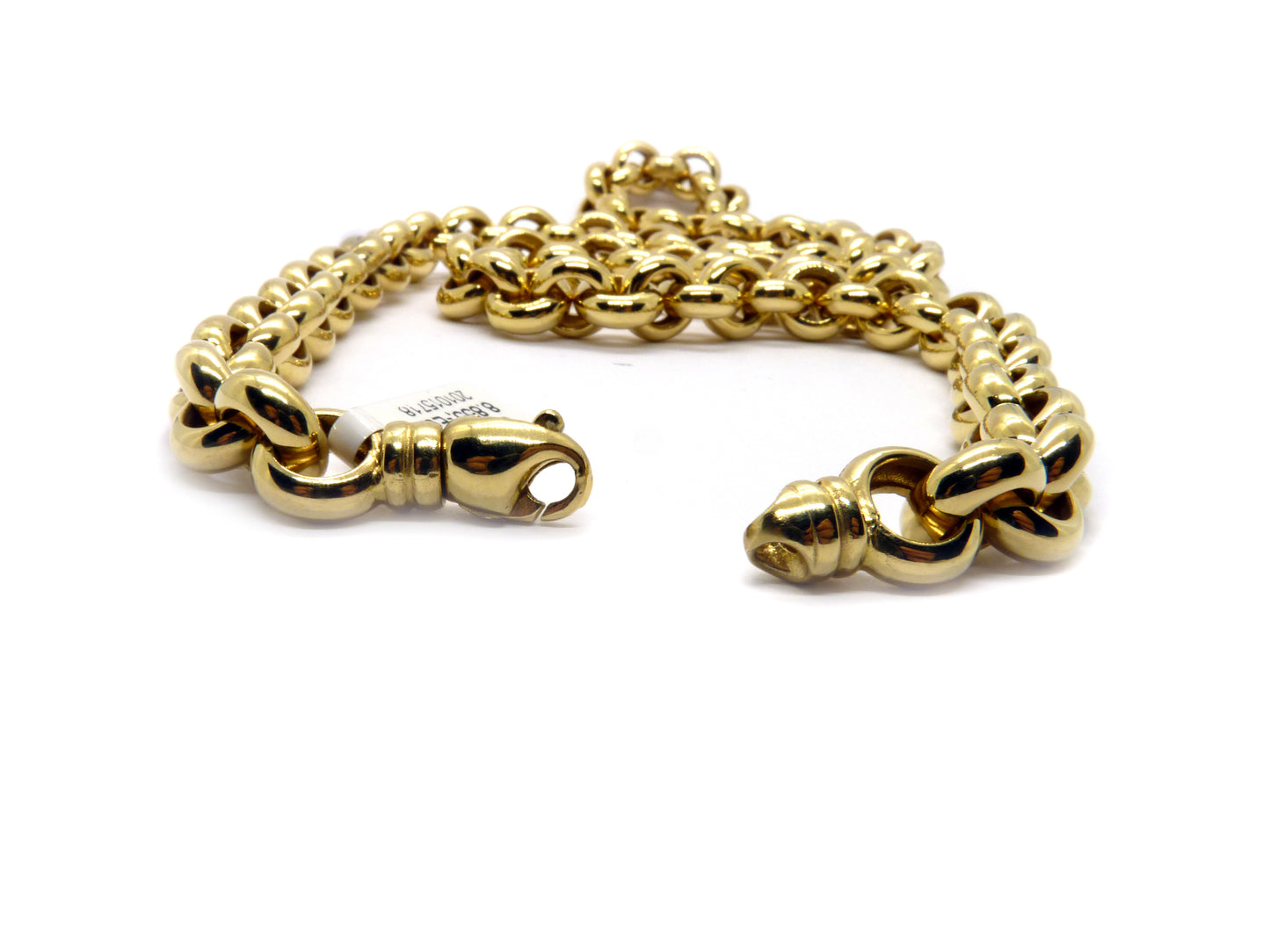 Collier-Kette 11mm Ankerrundkette 750 18K 69,97Gramm Gelbgold Länge 62cm