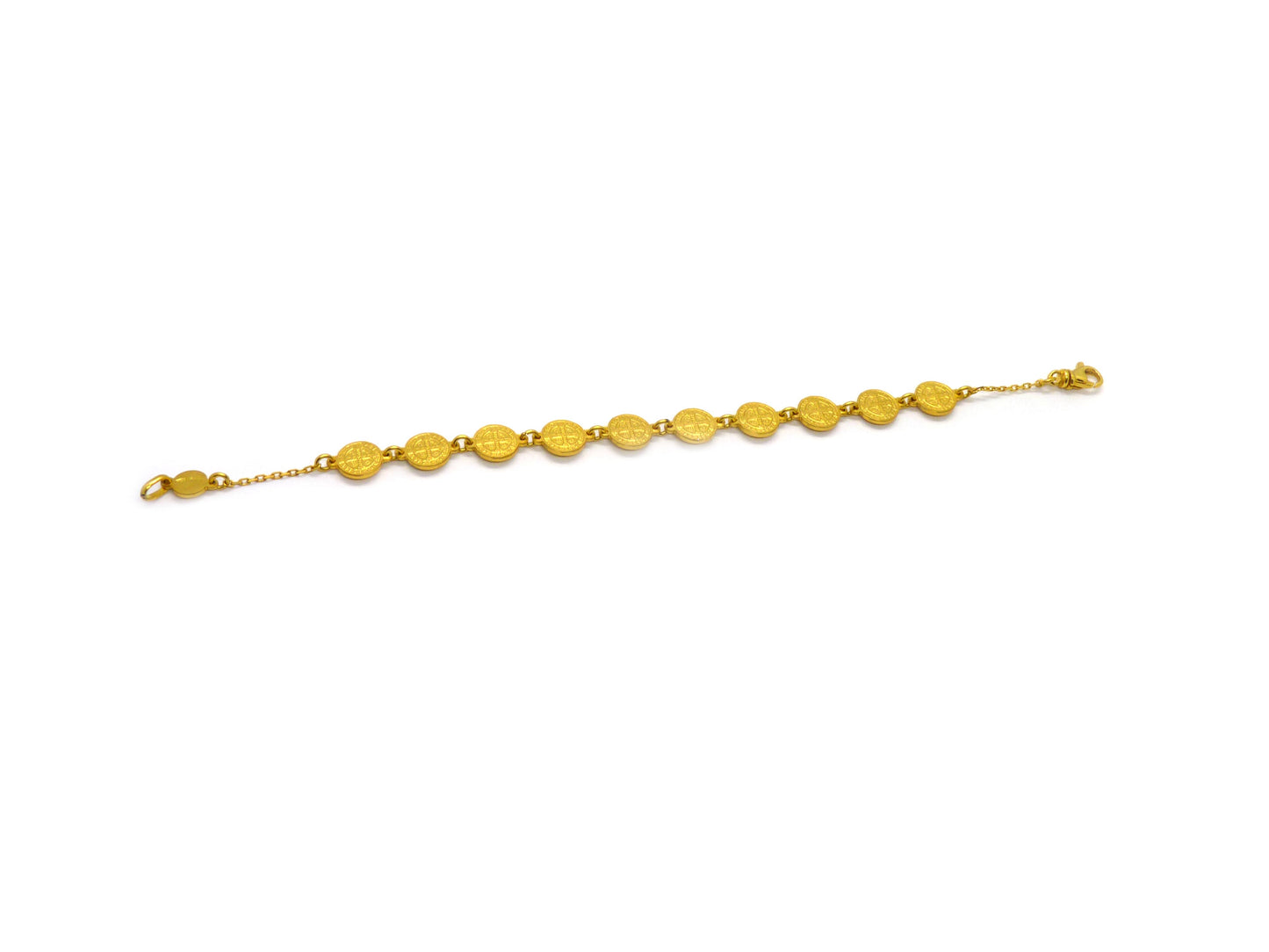 Armband Madonna Religiös Made in Italy 750er 18K Gelbgold Länge 18,5cm