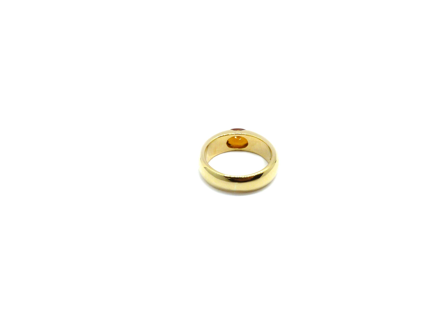 Band Ring 1,31ct Honig Citrin 750 18K Gelbgold Größe 54