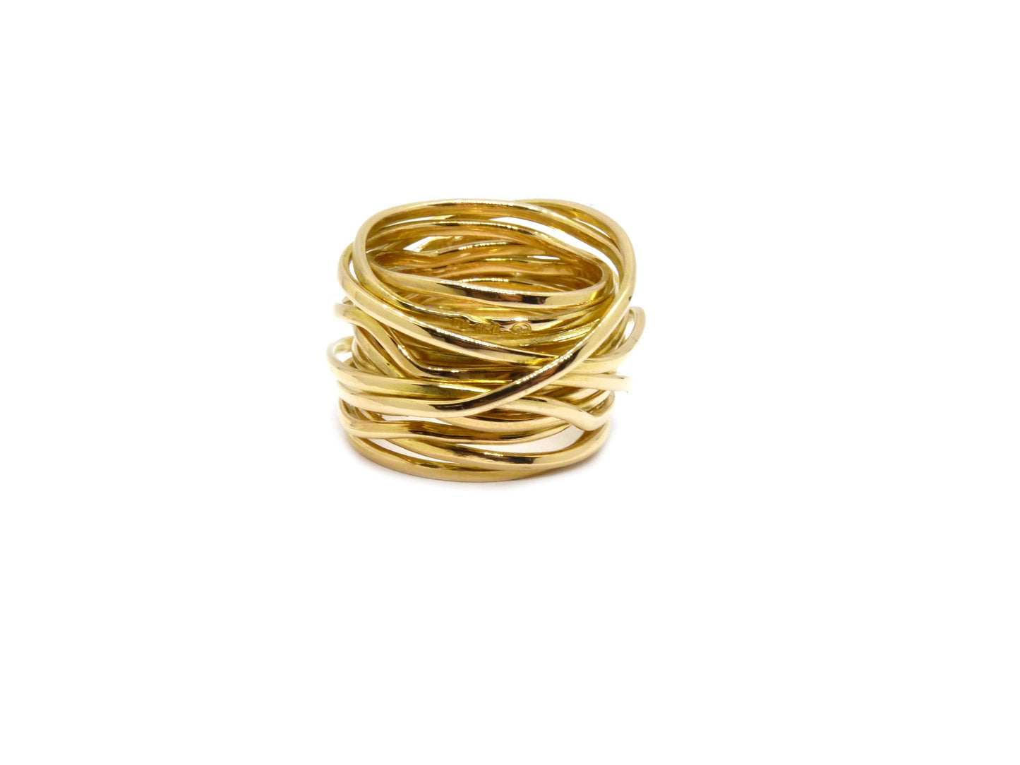 Eye Catcher Desinger Gabriela Uphaus Ring 1Rubin 2,13ct 750 18K Gelbgold Gr 63