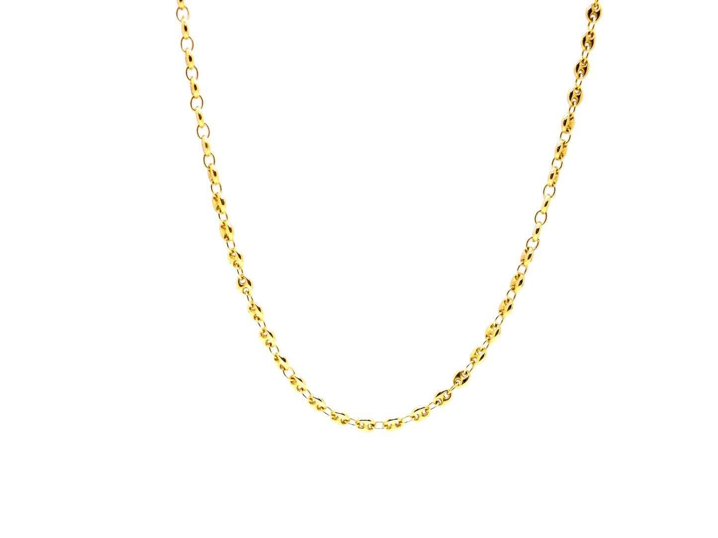 Collier-Kette 4mm Schiffsankerkette 585 14K 23,80 Gramm Gelbgold Länge 55cm
