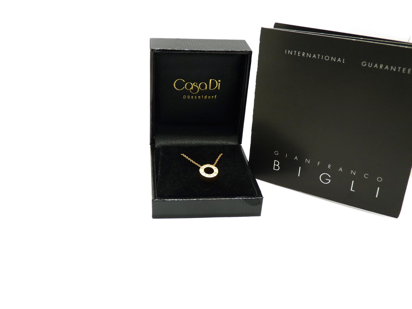 Bigli UNO Collection Anhänger 750 18K Roségold Länge 44,5cm