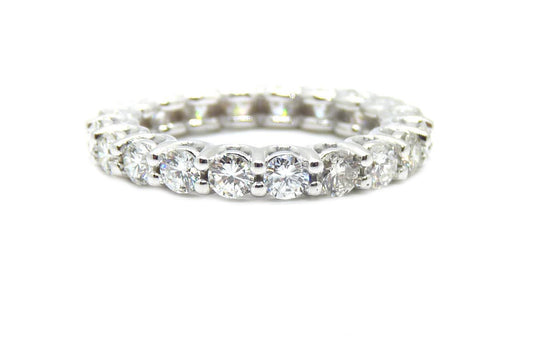 Memoire Ring 18 K WG, 20 Brillanten 2,74 ct, TW-Vsi, Breite 3,60mm  Weite:55