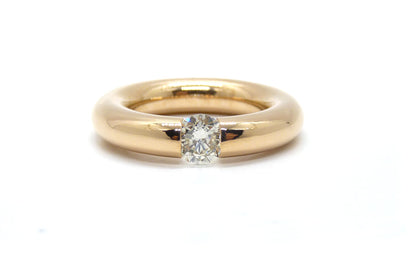 Spannring 1 Brillant 0,83ct 750 18K Rosegold 17,50 Gramm Größe 54