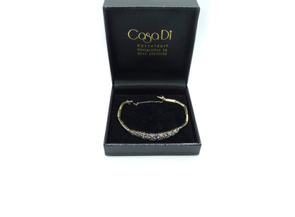 Jugendstil Armband um 1915 ca.2,03ct Diamanten 750er 18K Gelbgold L:18,5cm