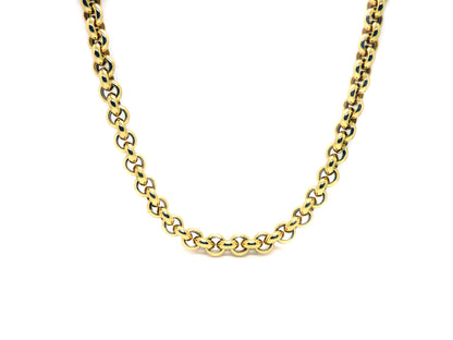 Collier-Kette 11mm Ankerrundkette  750 18K 69,97Gramm Gelbgold Länge 62cm