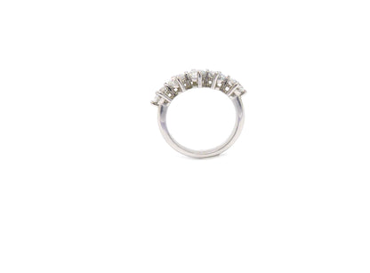 Memory Memoire Five Stone Ring 1,67ct 5 Brillanten 950 Platin Gr.50