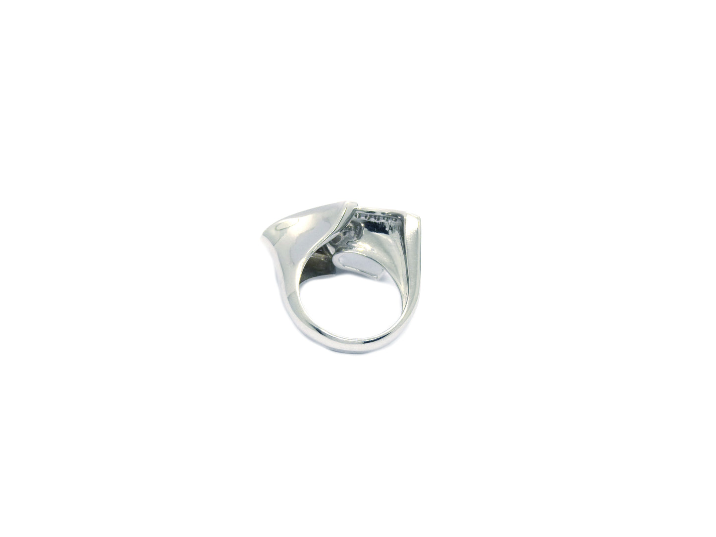Design Ring 40 Brillanten 0,53ct 750 18K Weißgold Größe 51