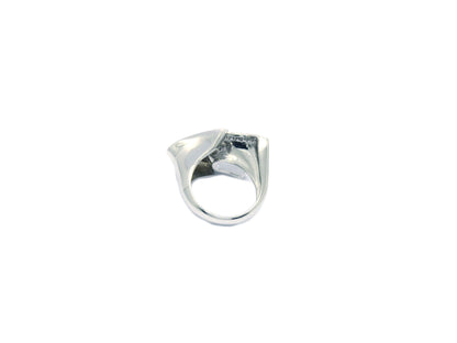 Design Ring 40 Brillanten 0,53ct 750 18K Weißgold Größe 51