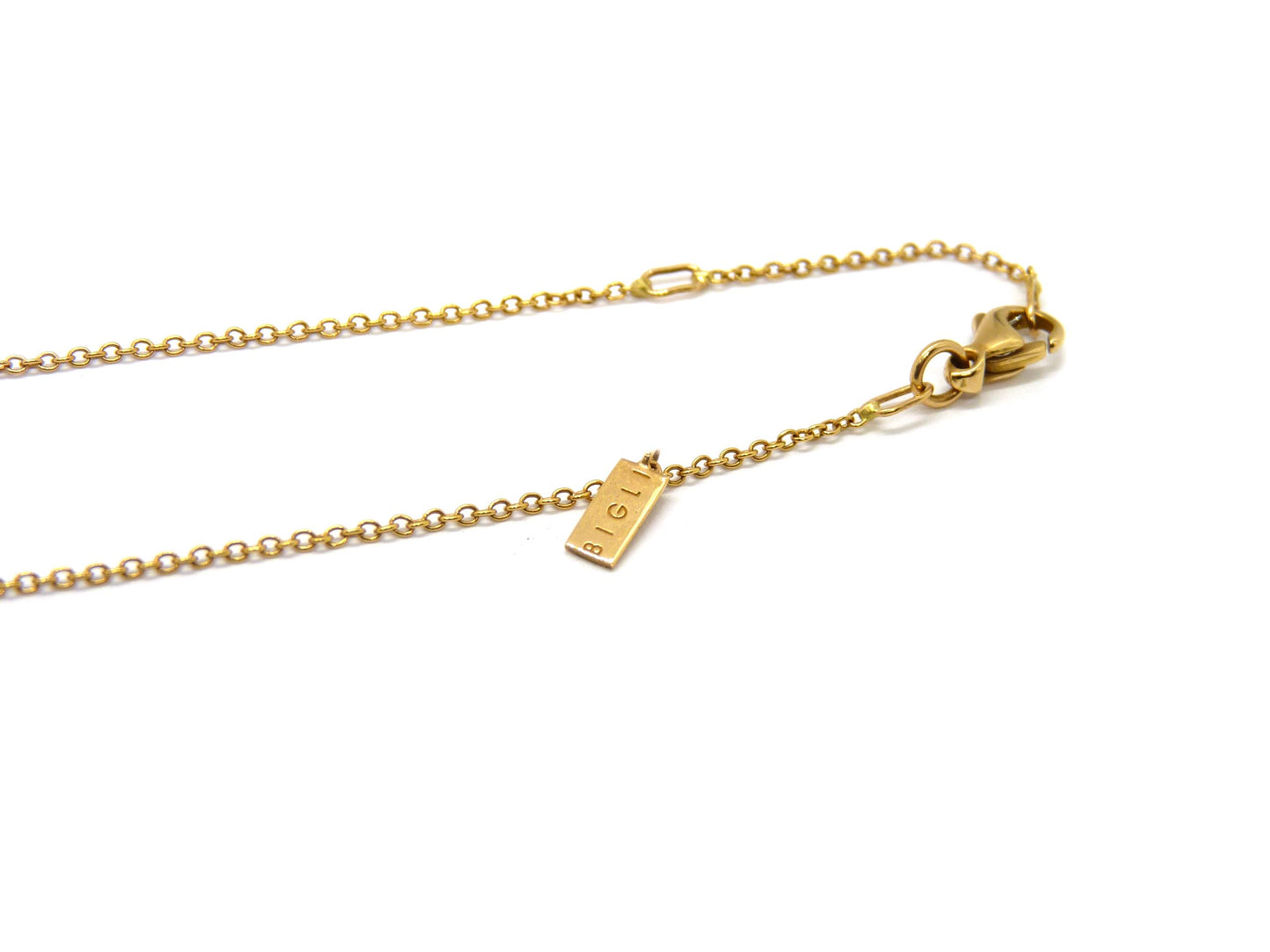 Bigli UNO Collection Anhänger 750 18K Roségold Länge 44,5cm